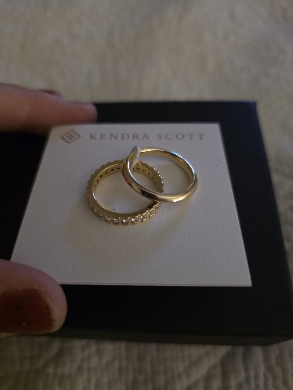 Kendra Scott Gold Stacking Ring Duo